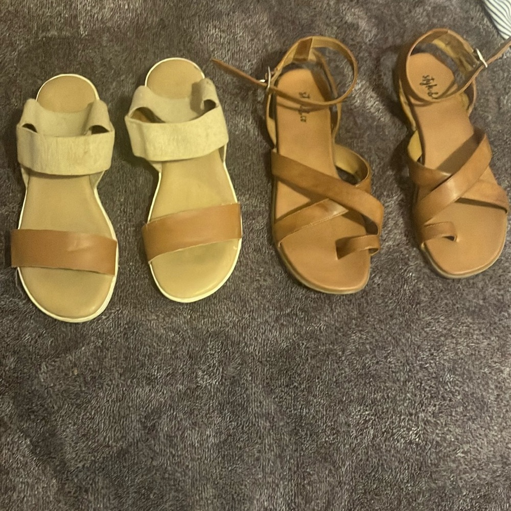 Two pair of Sandles good condition